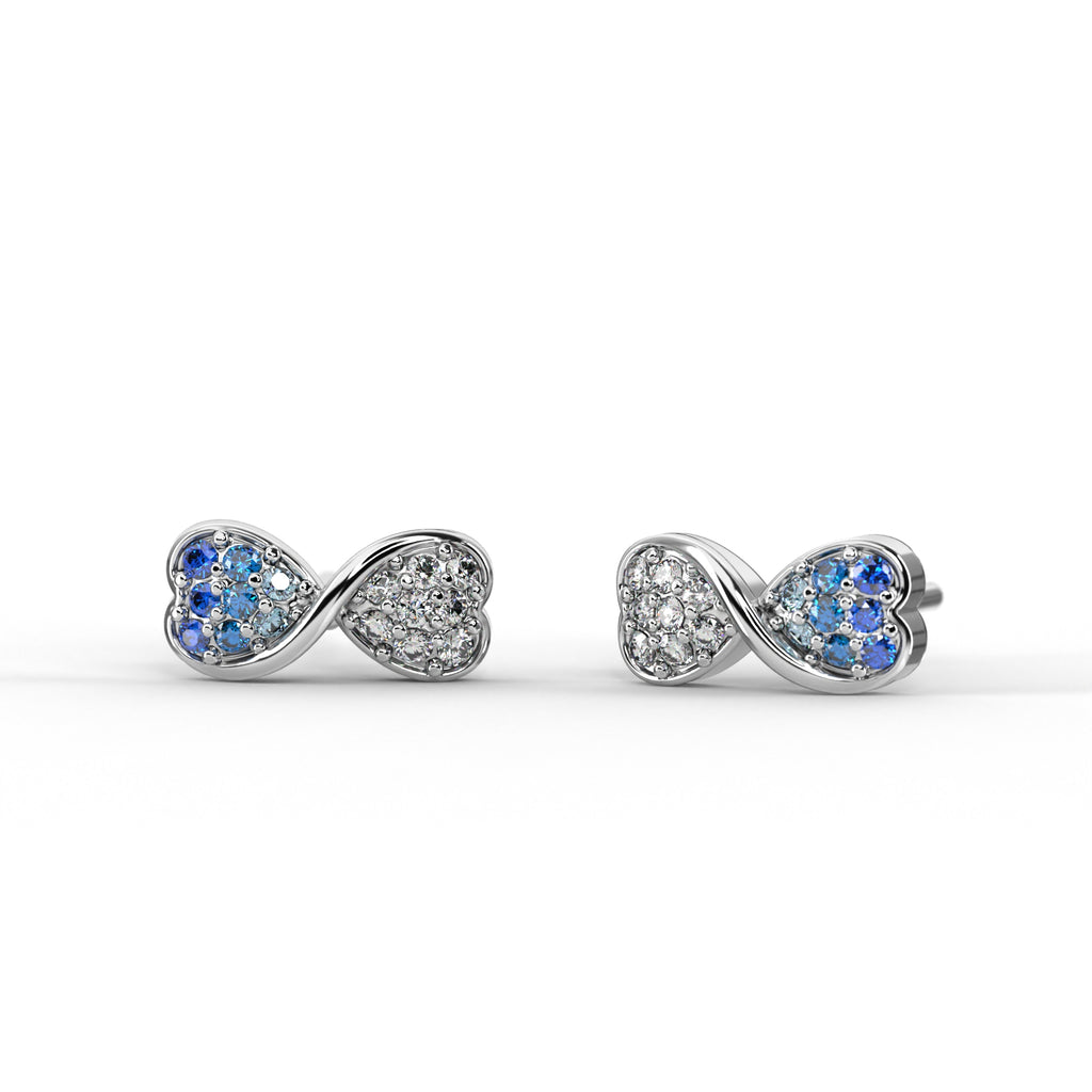 Heart Bow Studs