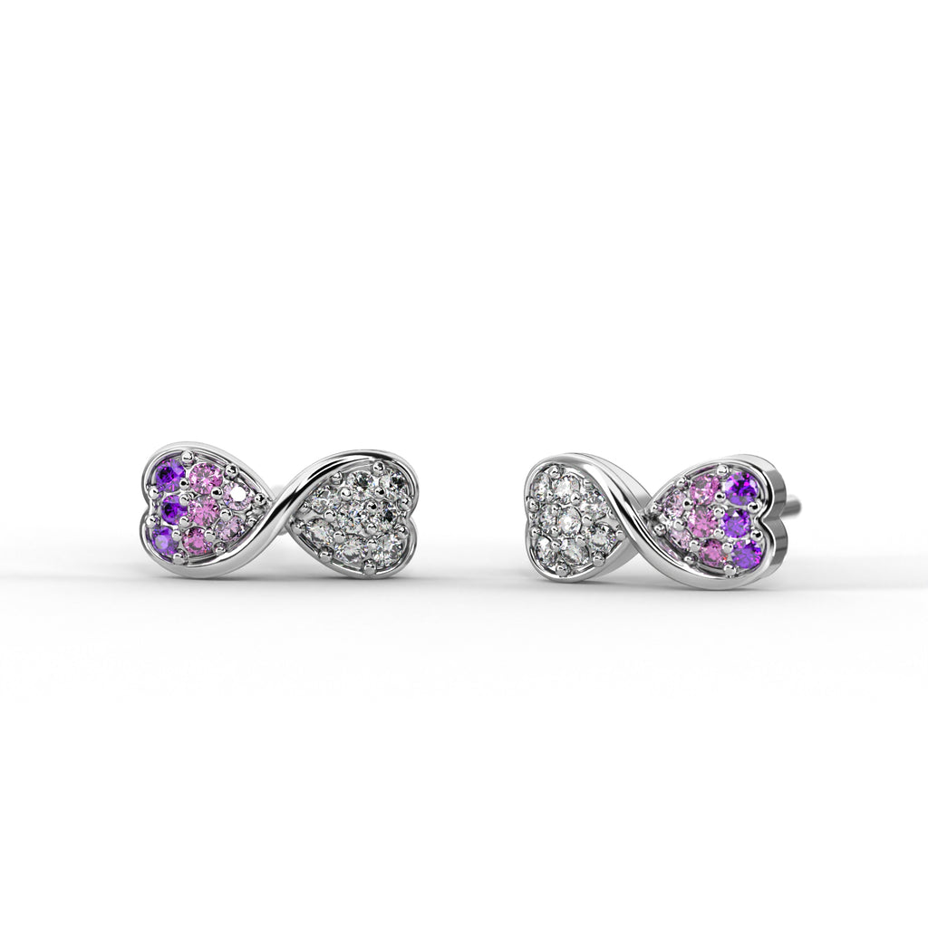 Heart Bow Studs