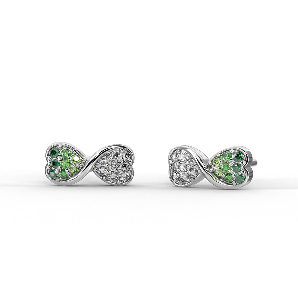 Heart Bow Studs