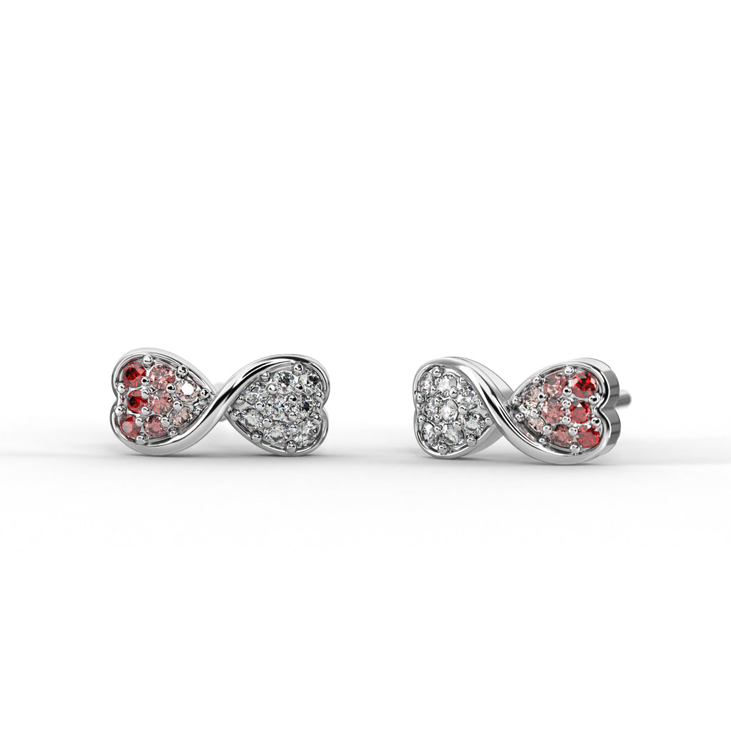 Heart Bow Studs