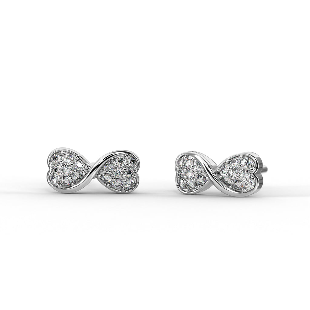 Heart Bow Studs