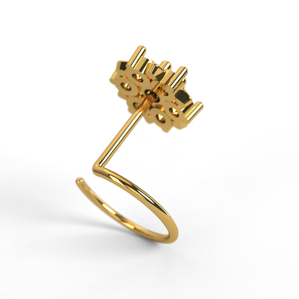 Aurora Cluster Nose Pin