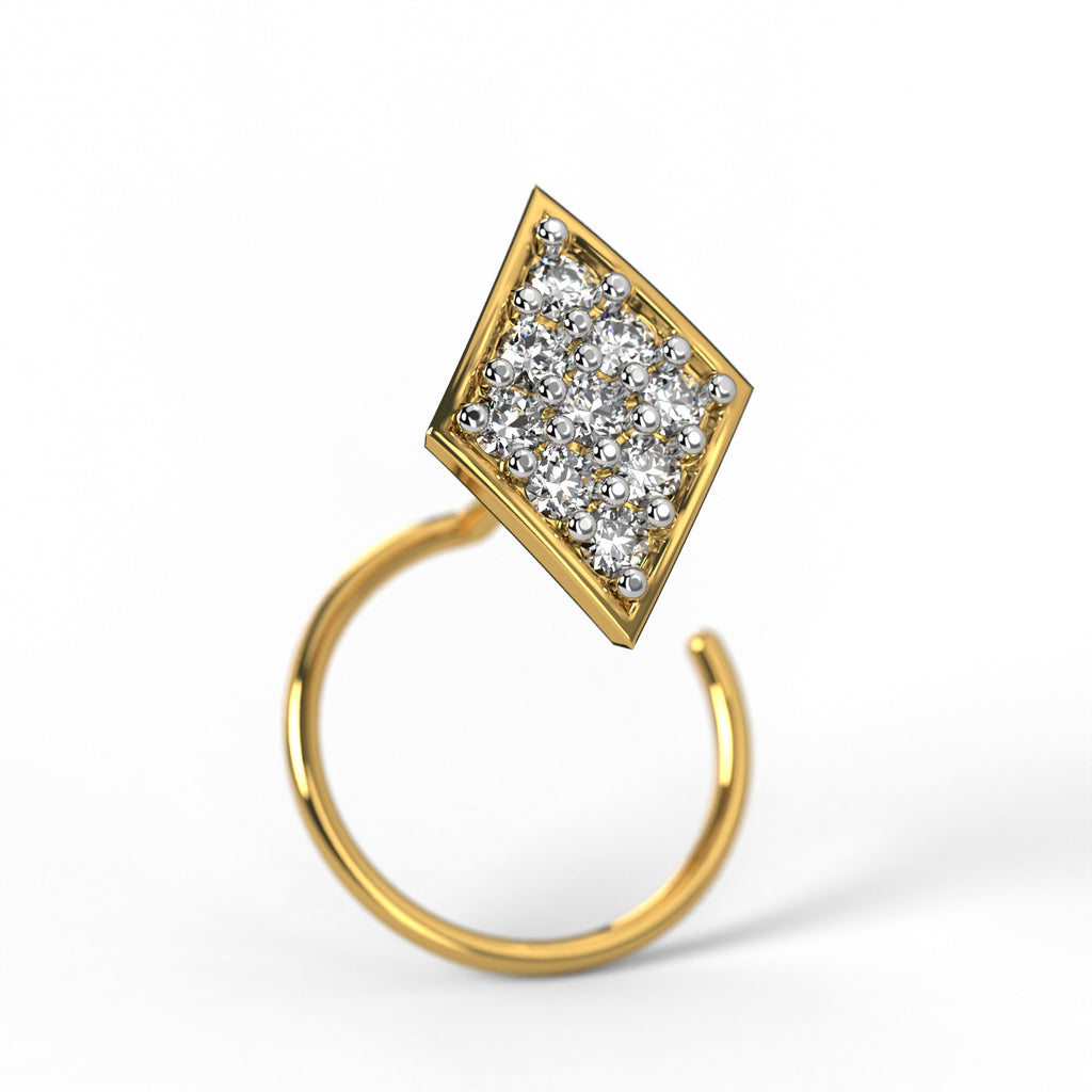 Prism Pavé Nose Pin