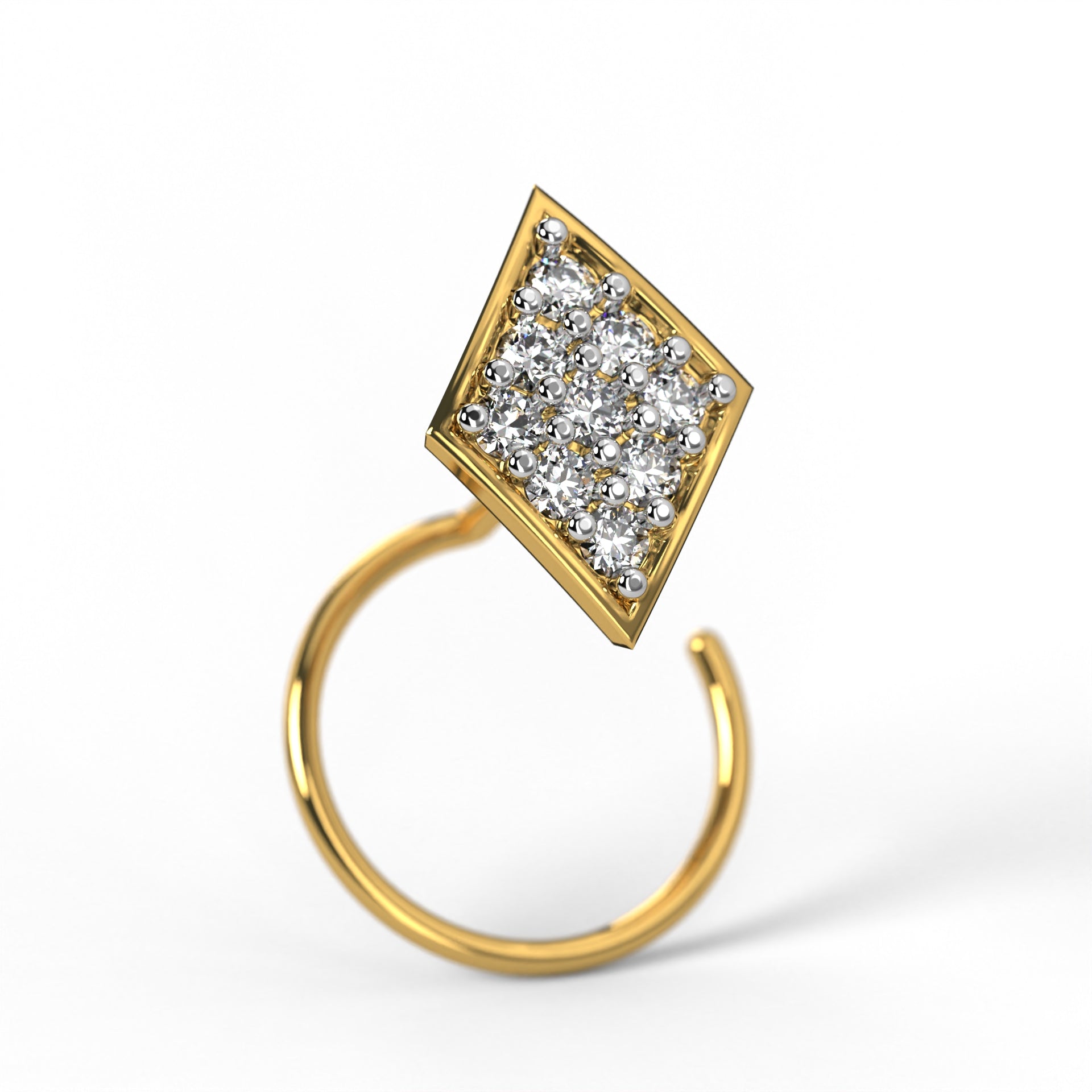 Prism Pavé Nose Pin