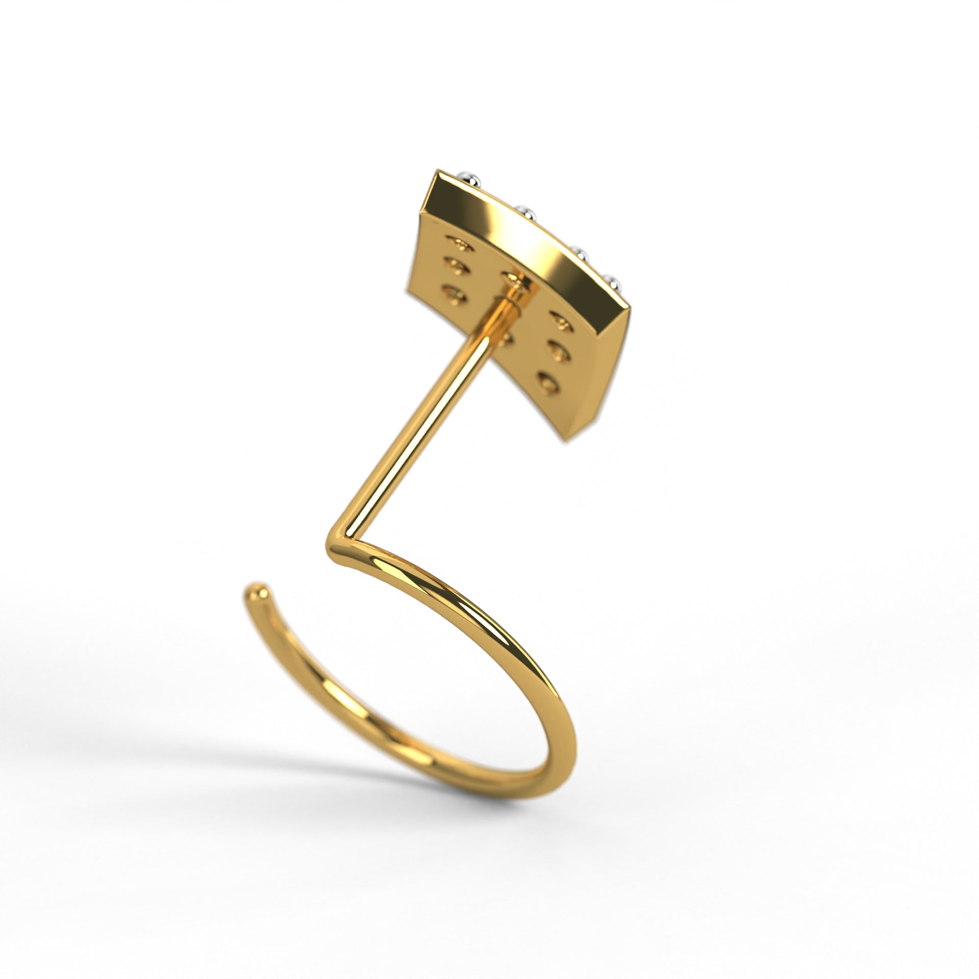 Prism Pavé Nose Pin