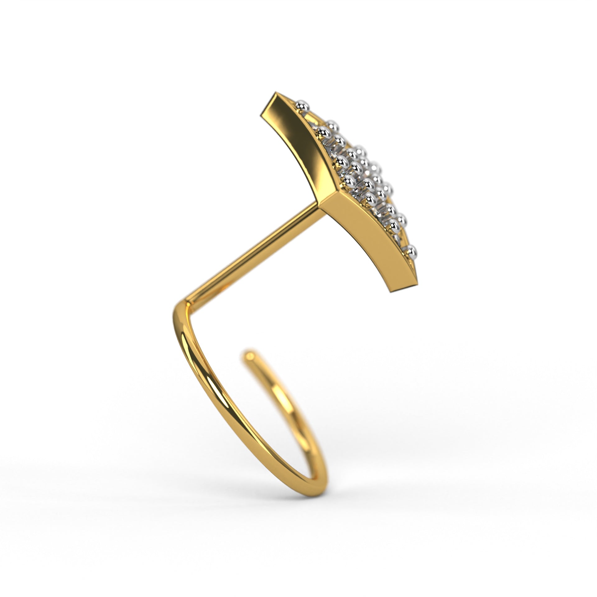 Prism Pavé Nose Pin