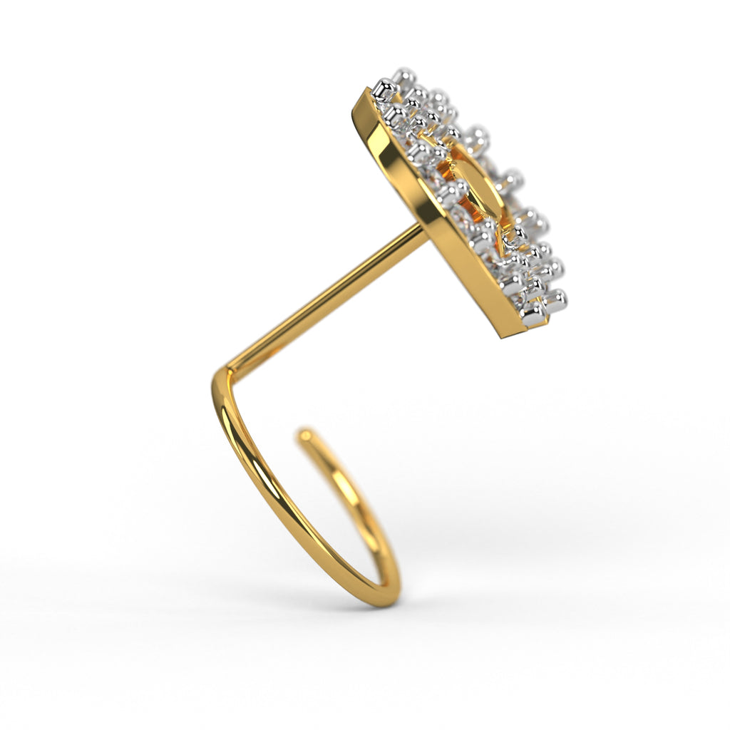 Dual Crescent Nose Pin