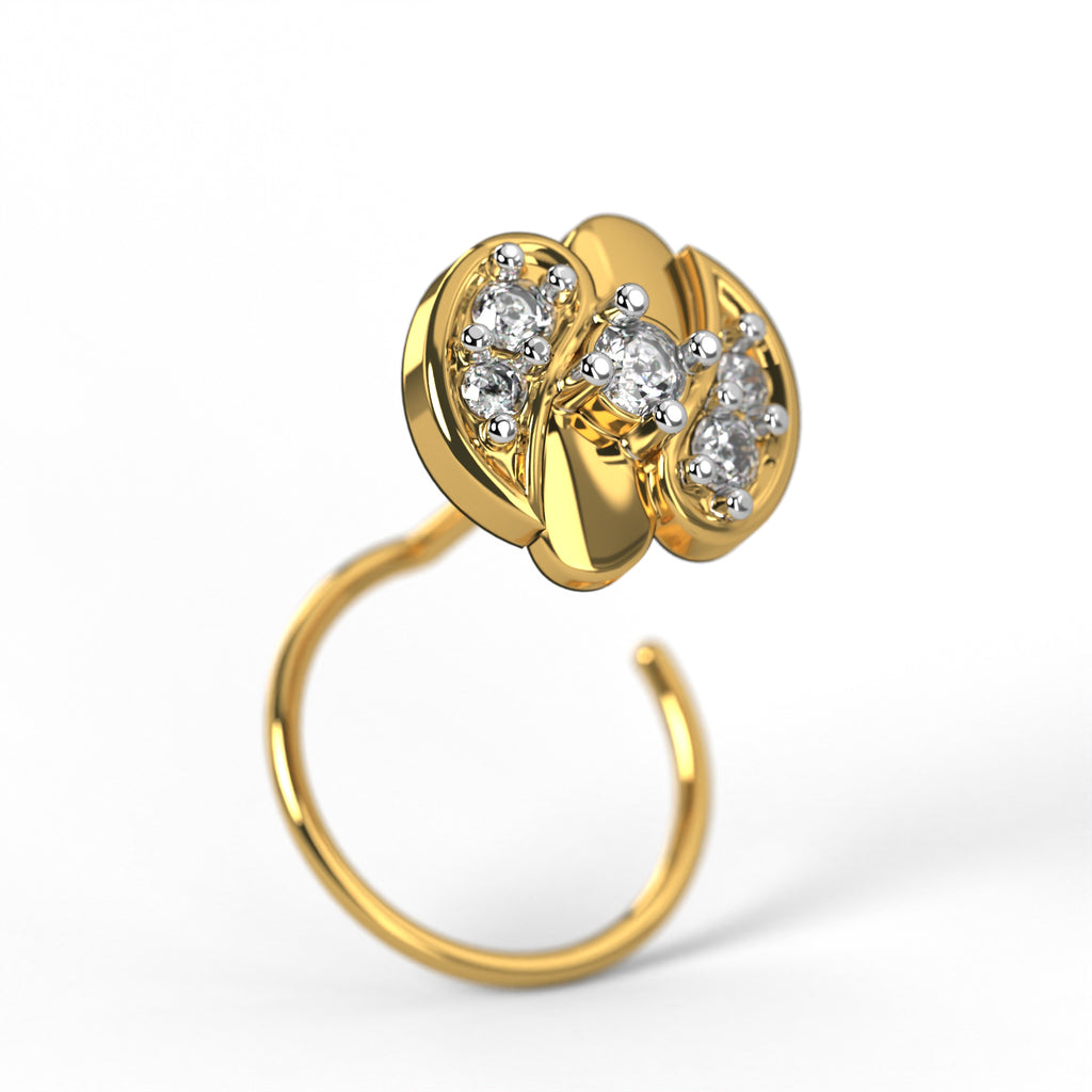 Trinity Trefoil Nose Pin