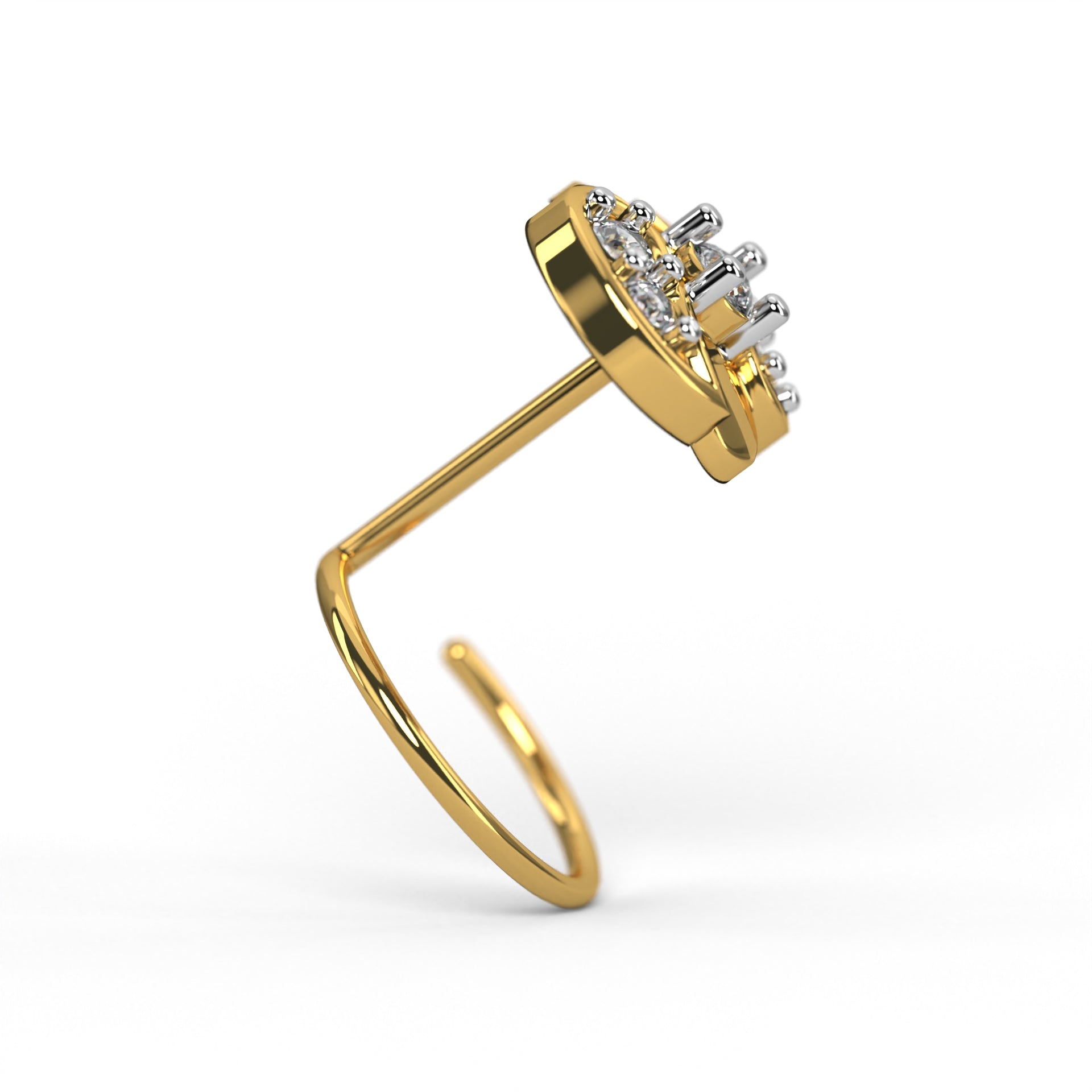 Trinity Trefoil Nose Pin