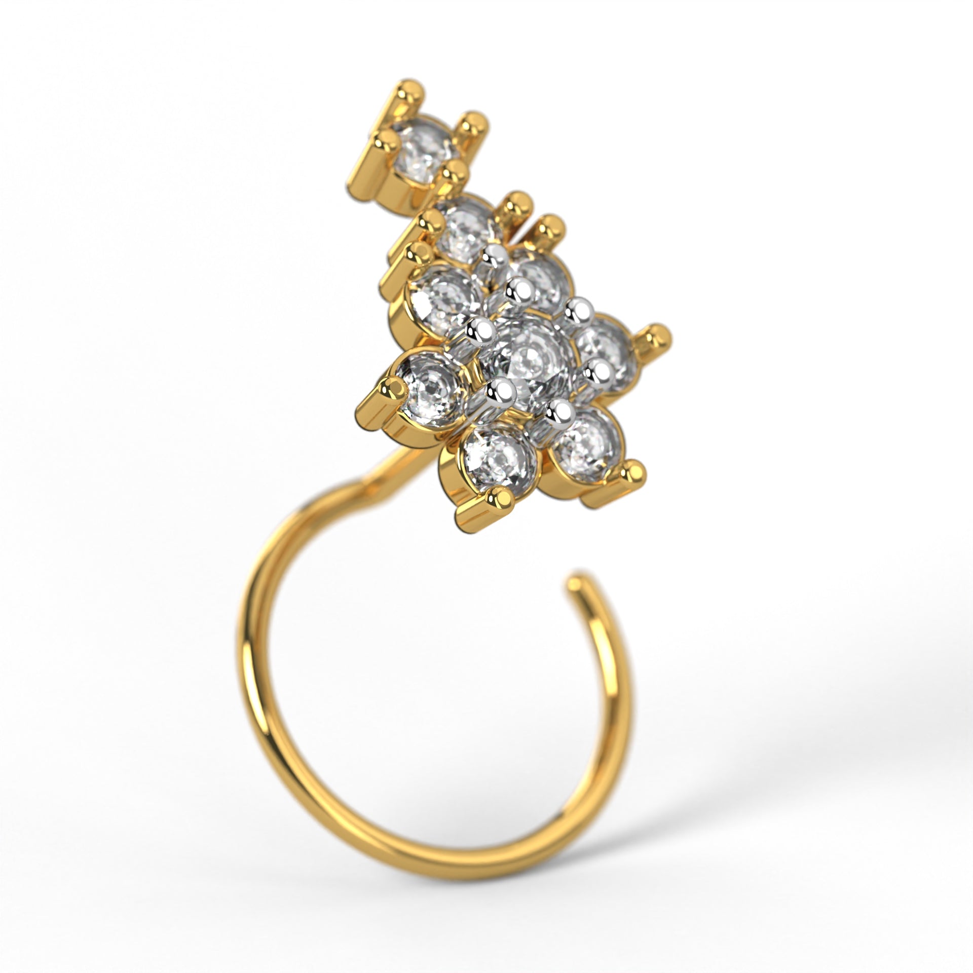 Crown Jewel Nose Pin