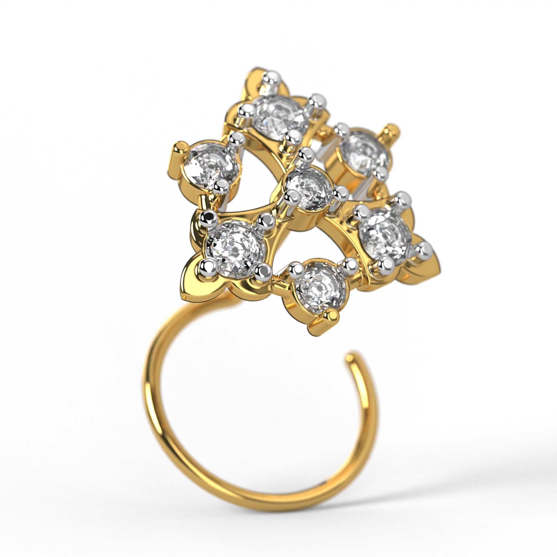 Cosmic Knot Nose Pin