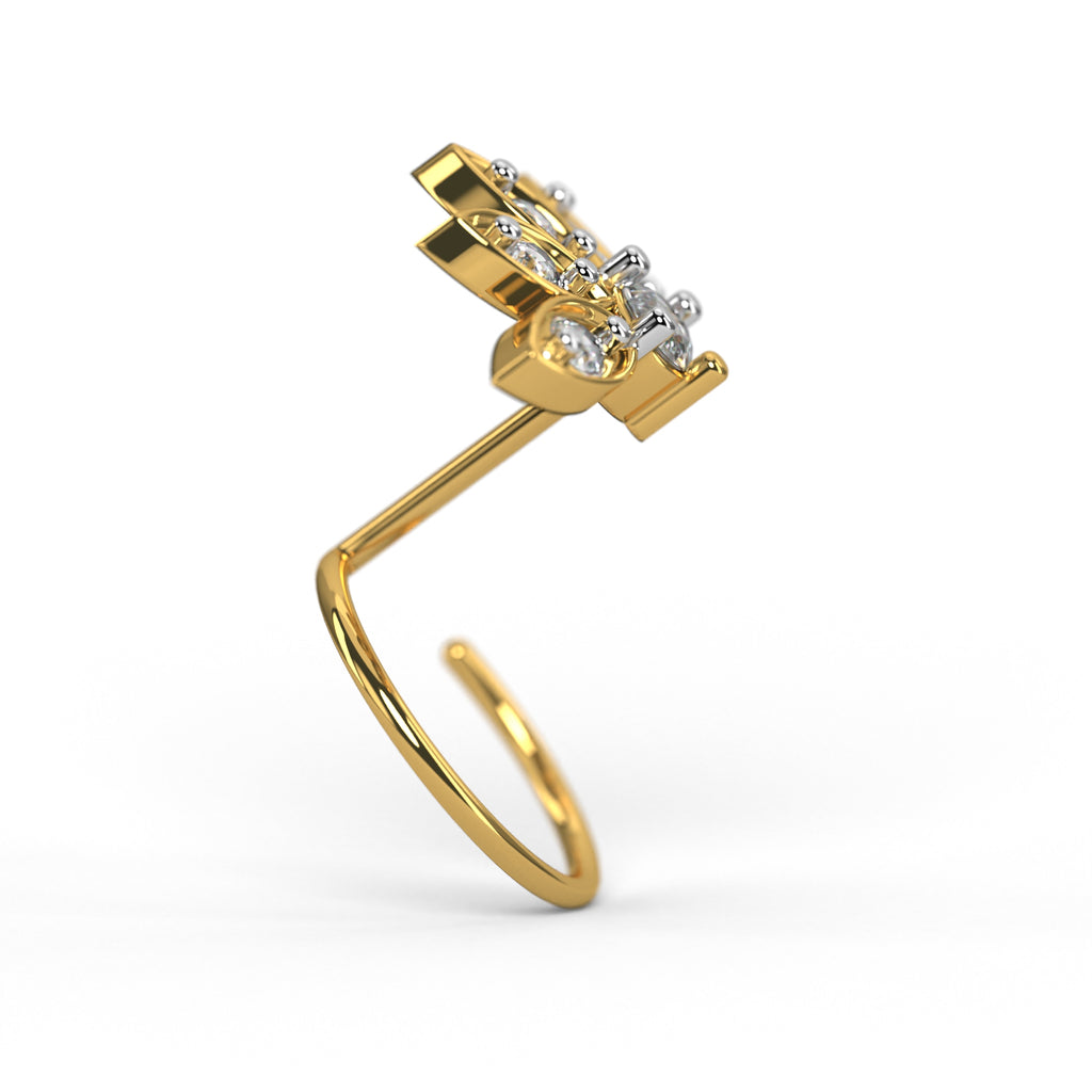 Ethereal Leaf Nose Pin