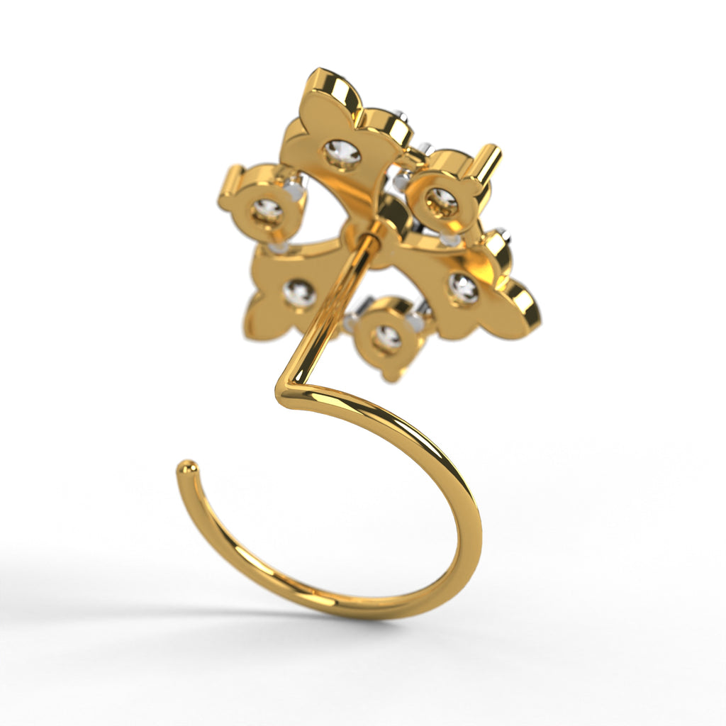 Cosmic Knot Nose Pin