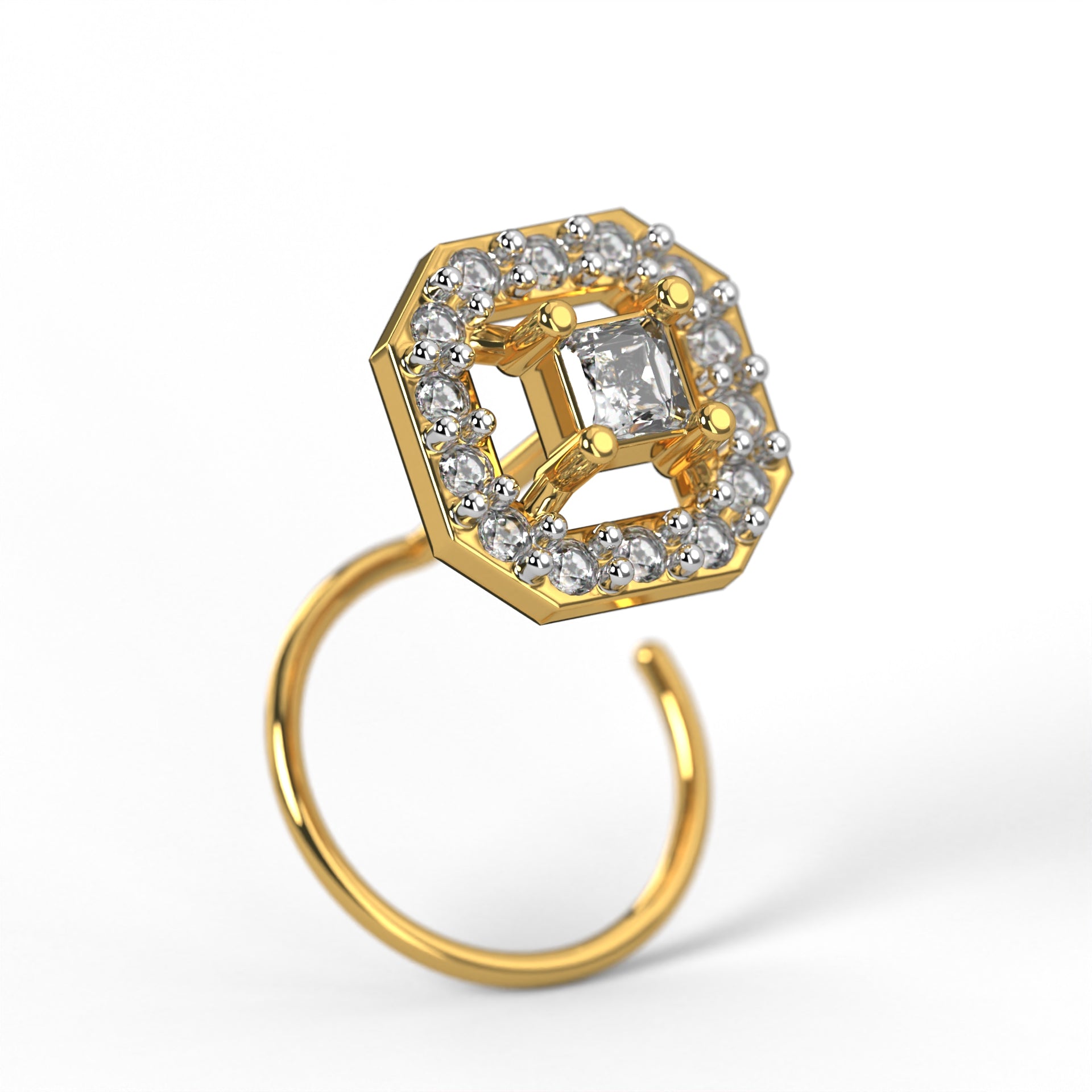 Quadra Bloom Nose Pin