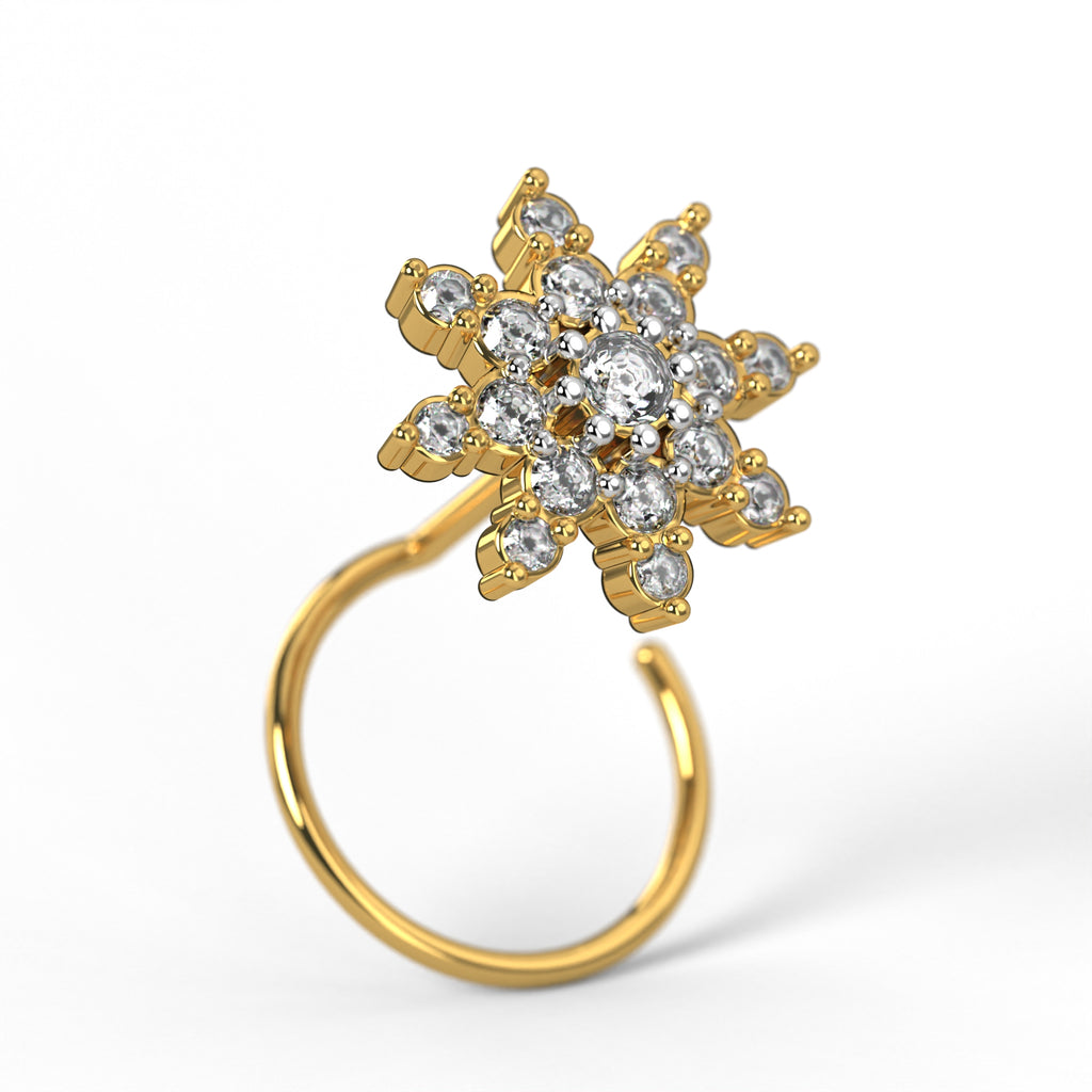 Solar Flare Nose Pin