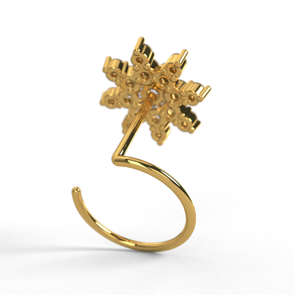 Solar Flare Nose Pin