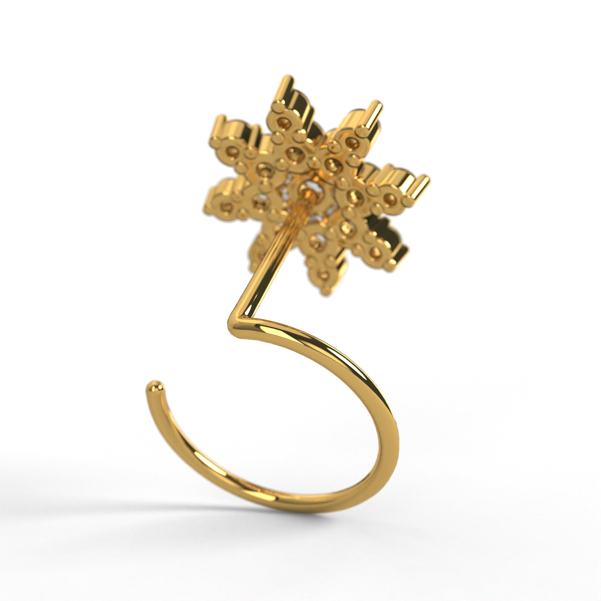 Solar Flare Nose Pin