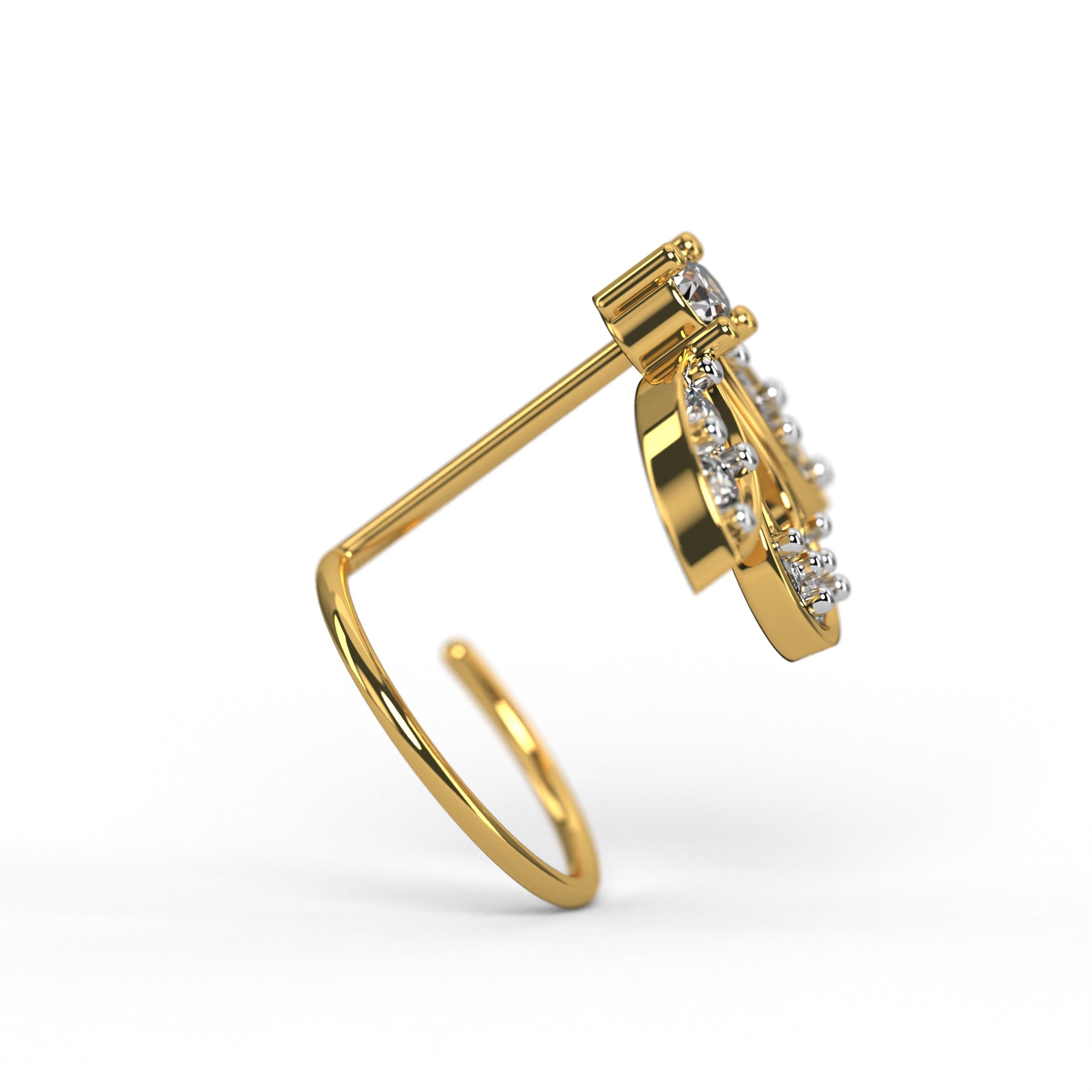 Sweetheart Sparkle Nose Pin